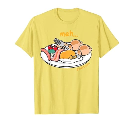 Gudetama "Meh" Breakfast Tee Shirt T-Shirt - Image 1