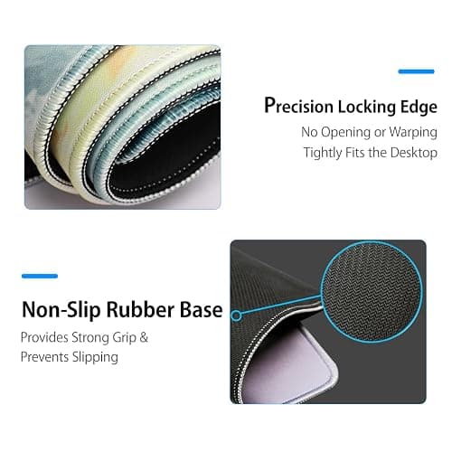 Genshin Impact Mouse Pad Large Gaming Mouse Pad Durable Non-Slip Natural Rubber Base Anime Mouse Pad for Office and Home Wanderer 2,23.6 * 11.8 inch thumbnail 2