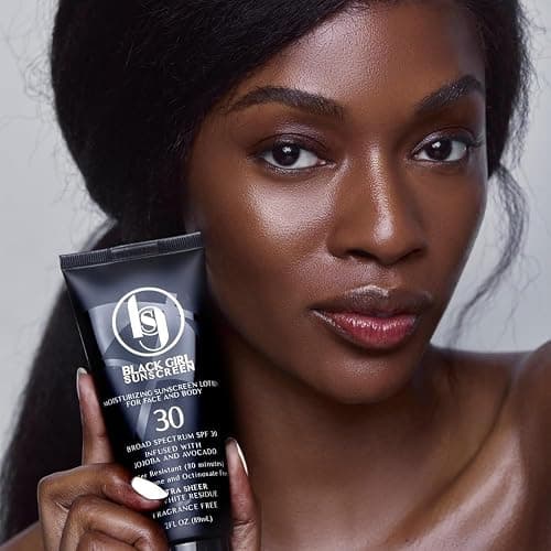 BLACK GIRL SUNSCREEN - Face & Body Moisturizing Sunscreen Lotion SPF 30, No White-Residue for Melanin Rich Skin (2 Fl. Oz.) - SPF-30-2oz thumbnail 3