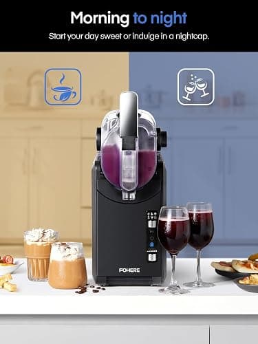 Slushie Machine, with 5 Presets + Custom Option, Auto-Clean Slushy Machine for Home, No Ice Needed, 12 Hours Freshness, Frozen Drink Maker for Spiked Slushies Frappés and More thumbnail 7