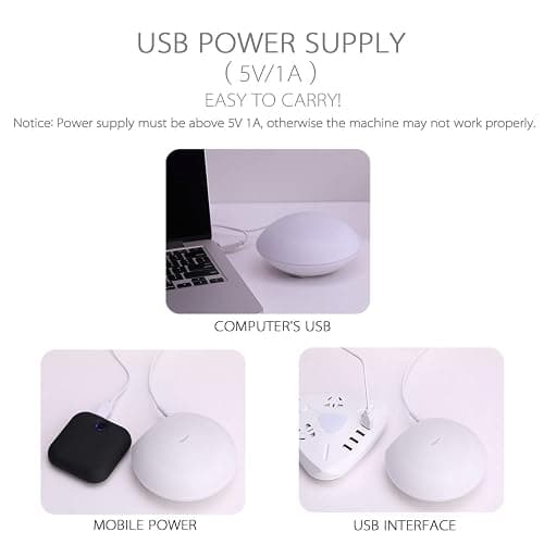 BBSKIN USB Essential Oil Diffuser, Mini Cute Shell Shape Aromatherapy Diffuser for Kids, 80ml Ultrasonic Air Fresher USB Humidifier, BPA Free and Waterless Auto Off Safety for Baby, Kids Bedroom - Pink thumbnail 5