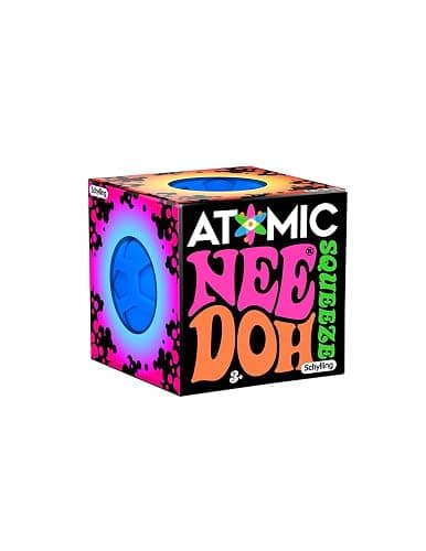 Atomic Nee Doh...Groovy Glob! Squishy, Squeezy, Stretchy Stress Fidget Balls Blue, Yellow & Pink Complete Gift Set Party Bundle - 3 Pack thumbnail 9