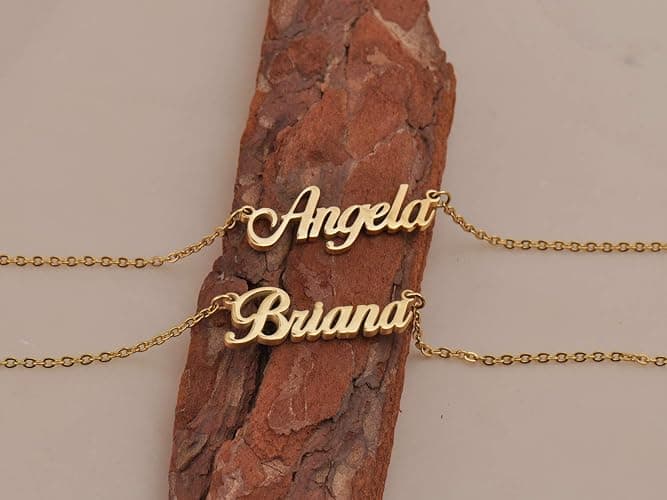 HUAN XUN Personalized Any Name Necklace Charm Pendant Necklace for Mother New Mom thumbnail 4