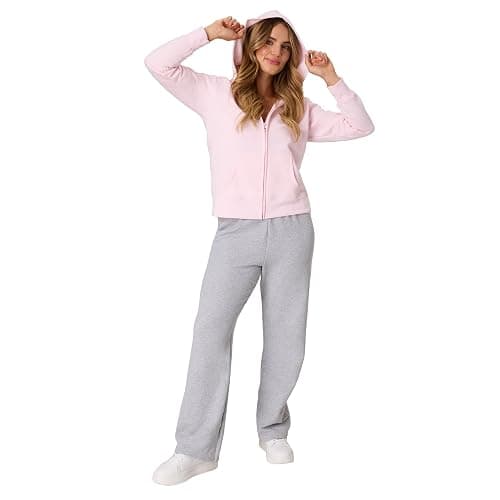 Hanes Women's EcoSmart Fleece Sweatshirt for Women, Soft Midweight - Full-Zip Hoodie, Sweatshirt, or 1/4 Zip thumbnail 6