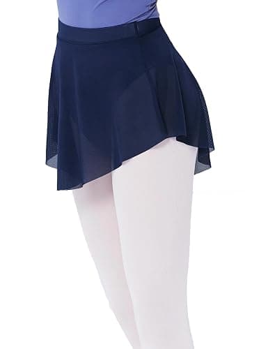Daydance Mesh Pull On Ballet Skirt Elastic Point Dance Skirt for Teen Girls 12-14 Years, Women - Image 1