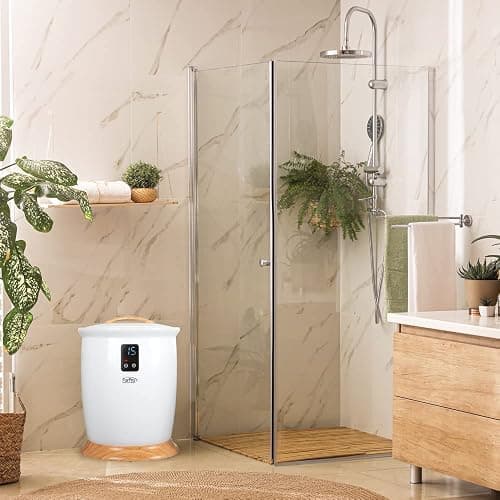 ForPro Professional Collection Luxury Towel Warmer, Extra Large Bucket-Style Hot Towel Warmer with Auto Shut Off, 4 Timer Settings for Home and Bathroom, White thumbnail 5