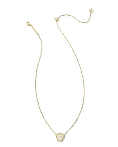 Kendra Scott Brynne Shell Short Pendant Necklace, Fashion Jewelry for Women thumbnail 2