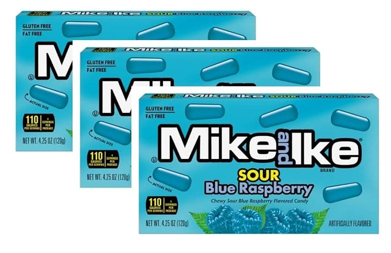 Sour Blue Raspberry Mike & Ike (Limited Edition) Theater Box - Image 1