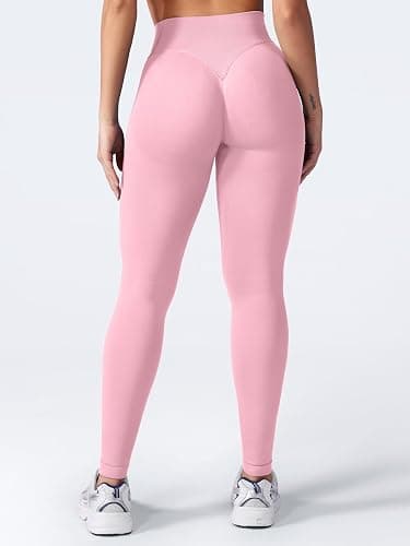 VOYJOY Women Seamless Impact Leggings Scrunch Workout Leggings Medium Waist Tummy Control Butt Lifting Gym Yoga Pants thumbnail 2