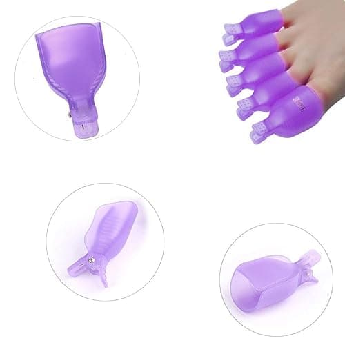620 Pcs Non Lint Nail Wipes Cotton Pads and 20 Pcs Reusable Nail Soak Off Clips Plastic Nail Soaking Clips Toenail and Finger Gel Nail Polish Remover Wrap Tool thumbnail 6