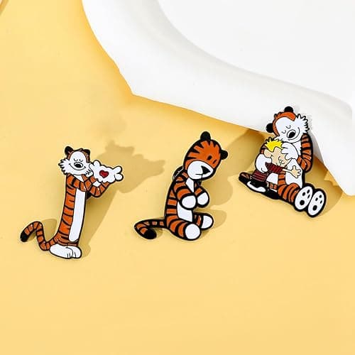 LUKGELYAM Cute Enamel Pins Cartoon Lapel Pin Brooch Badge for Backpack Jackets Funny Tiger Pins for Gift Anime Enamel Pin for Clothing Hat Decoration thumbnail 5