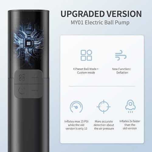 Portable basketball electric pump thumbnail 2