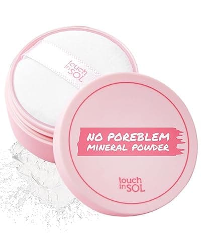 TOUCH IN SOL No Poreblem Mineral Powder - Translucent, Lightweight Loose Setting Powder for Flawless Matte Finish - Oil Control, Pore Primer, Blurs Imperfections & Fine Lines - Face & Greasy Hair Use - Image 1