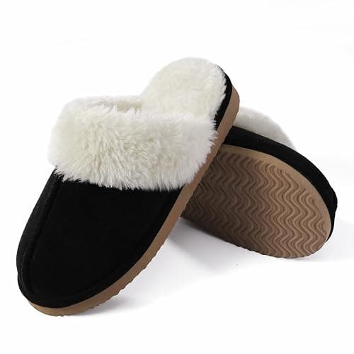 Litfun Women's Fuzzy Memory Foam Slippers Fluffy Winter House Shoes Indoor and Outdoor thumbnail 5