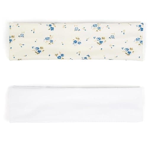 TERSE Boho Headbands for Women Short Hair Floral Headbands Non Slip Elastic Sweat Hairbands Soft Fabric Hair Bands Workout Yoga Running Sport Thin Wrap for Girls thumbnail 2