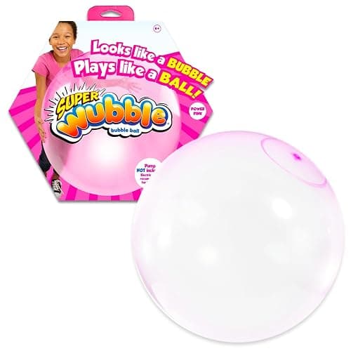 Wubble Bubble Ball Pink - Outdoor or Indoor Fun with Pink Super Bubble Tear-Resistant Ball | Wubble Ball for Kids, Boys, Girls - Image 1