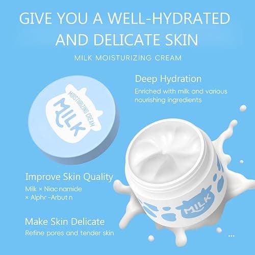 INSEEK Milk Skin Care Set for Kids & Teens, Gentle & Natural Formula Skin Care Routine Kit, Daily Moisturizing, Improve Dull Skin, For Soft, Supple-Looking Skin, Skincare Gift Set for Women Girl thumbnail 7