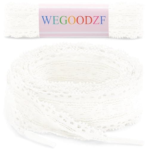 WEGOODZF Flat Lace Shoelaces for Women: 2 Pairs 2.3 CM Wide Lacy Fancy Shoe Laces thumbnail 9