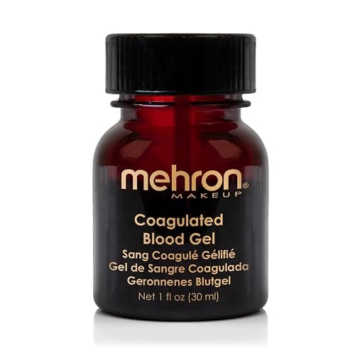 Mehron Makeup Coagulated Blood - 1 Fl oz, Fake Scab Blood Makeup | Professional Thick Blood. Washable Fake Blood for Special FX, Theater, Halloween, & Cosplay. Vegan & Made in the USA. - Image 1