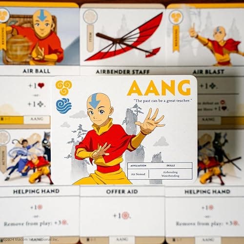 Avatar: The Last Airbender: Aang's Destiny, Cooperative Deck Building Strategy Board Game, Play as Aang, Katara, Appa & More, Fun for Family Game Night, Ages 10+, 2-4 Players, 60 Minutes thumbnail 7