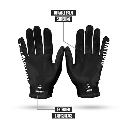 Nxtrnd G1 Youth Football Gloves, Kids Sticky Receiver Gloves thumbnail 4