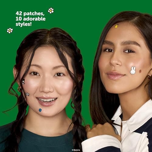 The Crème Shop Miffy Clear As Day! , Korean Hydrocolloid Spot Blemish Patches, Infused with Tea Tree and Witch Hazel to help conceal blemishes and absorb excess oil- (Pack Of 2) thumbnail 5