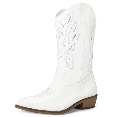 white cowgirl boots - Image 1