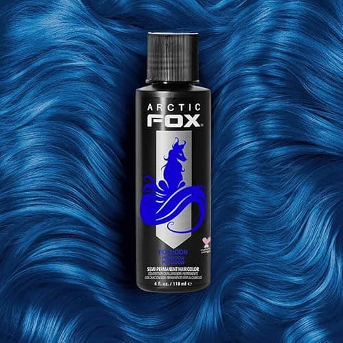 ARCTIC FOX Vegan and Cruelty-Free Semi-Permanent Hair Color Dye (4 Fl Oz, POSEIDON) - POSEIDON - 4 Fl Oz (Pack of 1) thumbnail 4