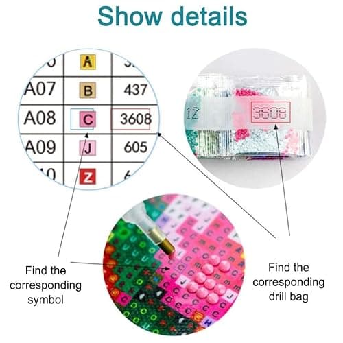Muzagroo Art 4 Pack 5D Diamond Painting Kits for Adults DIY Drill Diamond Art Kits Arts and Crafts for Beginners Beach Diamond Dot Kits Gem Painting Wall Art for Living Room thumbnail 8