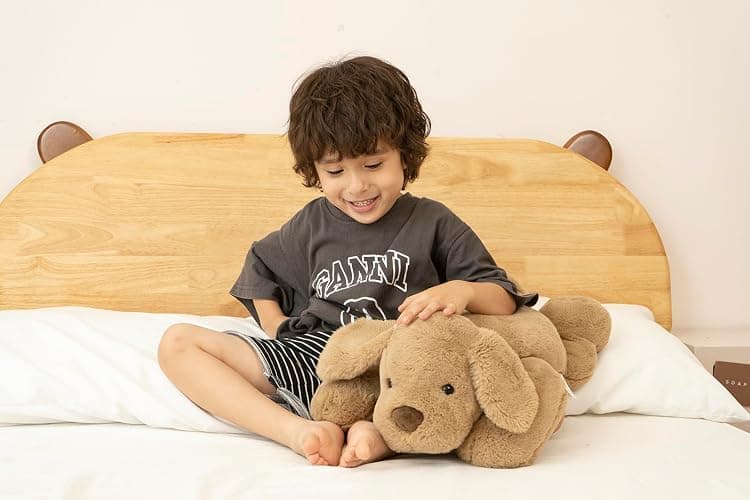 Niuniu Daddy Weighted Dog Stuffed Animals for Anxiety, 3.3lb Weighted Plush Dog Toy Pillowfort for Adults Kids Girls Boys, Large Stuffed Puppy Plush Pillow as Gift for Valentine Include Bag Sticker thumbnail 2