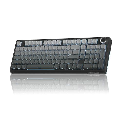 SOLAKAKA KI99 Pro 96% Wireless Mechanical Keyboard, RGB Gaming Keyboard, Hot-Swappable Pre-Lubed Switches, Gasket Structure Creamy Keyboards (Gradient-Black, Non-Silent Version) - Image 1