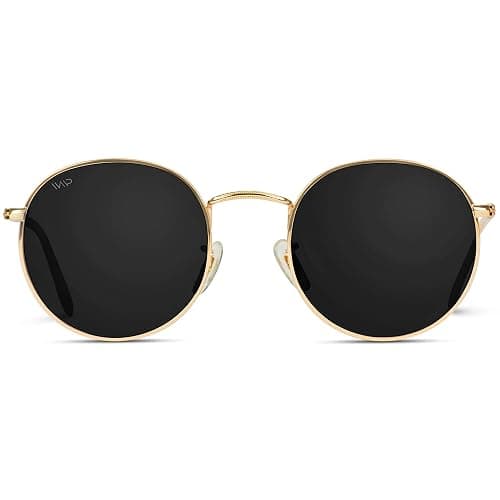 WearMe Pro - Reflective Lens Round Trendy Sunglasses - Image 1
