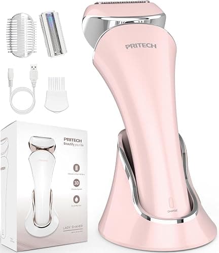 Electric Lady Shaver Cordless, Womens Bikini Razor Trimmer, Wet & Dry Lady Shaver for Women Legs,Pink | Waterproof Lady Shaver for Legs Arm Underarm Bikini Public Body Razor with One Extra Foil Blad, Portable Women Bikini Trimmer - Image 1