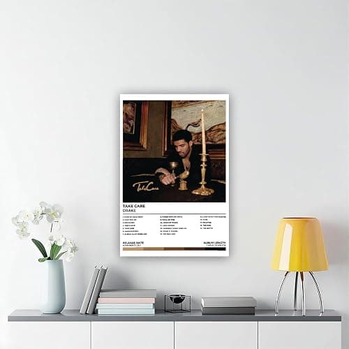 HDZYZZA Drake Poster Take Care Album Canvas Poster Wall Art Decor Print Picture Paintings for Living Room Bedroom Decoration Unframe: 12x18inch(30x45cm) thumbnail 6
