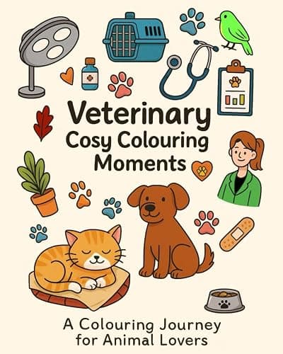 Veterinary Cosy Colouring Moments.: A Colouring Journey for Animal Lovers. - Image 1