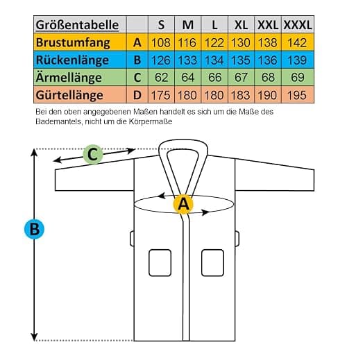 Gräfenstayn® Damen & Herren Kuschelfleece Bademantel mit Kapuze Größe S-XXXL mit Öko-Tex Standard 100 Flanell Fleece thumbnail 7
