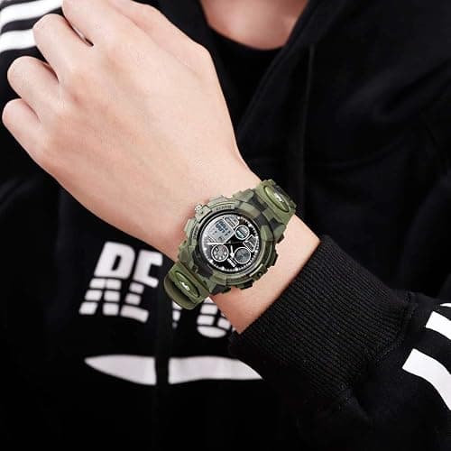 cofuo Kids Digital Sport Watch, Boys Girls Waterproof Sports Outdoor Watches Children Casual Electronic Analog Quartz Wrist Watches with Alarm Stopwatch thumbnail 7