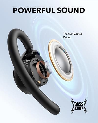 Soundcore V20i by Anker Open-Ear Headphones, Adjustable Ear Hooks, Ultra-Comfort, Snug Fit, Powerful Sound, Clear Calls, IP55, 36H Playtime, Bluetooth 5.4 Wireless Earbuds, Multipoint Connection thumbnail 5