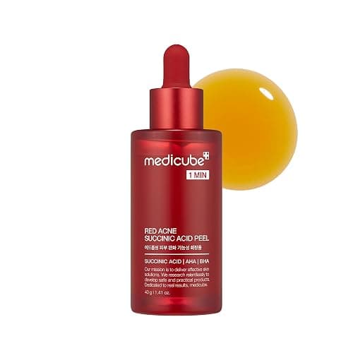 Medicube 21% Acid Wash-off Exfoliant (AHA+BHA+Succinic Acid), Wash-off Resurfacing Serum, Best for bumpy, breakout-prone skin, Korean Skincare (1.41fl.oz.) - Image 1