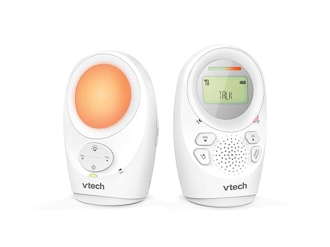 VTech DM1211 Audio Baby Monitor, Long range,Baby monitor with 2-way talk, Noise Level Display, Temperature Sensor, Soothing Sounds, Parent Unit Belt Clip thumbnail 5