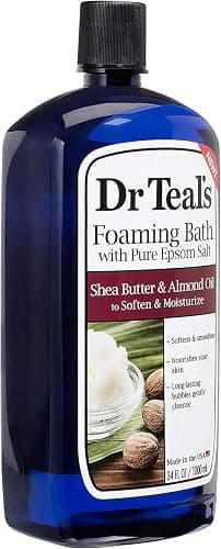 Dr Teal's Foaming Bath Combo Pack (68 fl oz Total), Moisturizing Shea Butter & Almond Oil, and Glow & Radiance with Vitamin C and Citrus Essential Oils thumbnail 2