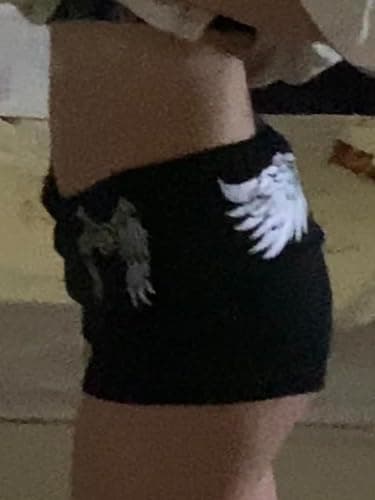 Goth Fold Over Shorts Y2k Bottoms Emo Grunge Clothes Streetwear Micro Mini Shorts 2000s Outfits for Women thumbnail 4
