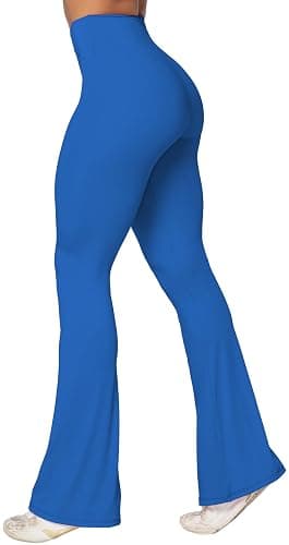 Sunzel Flare Leggings, Crossover Yoga Pants with Tummy Control, High-Waisted and Wide Leg - Image 1
