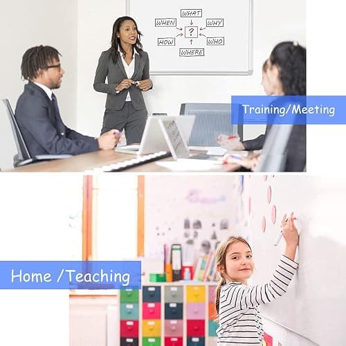 DEVELOP Magnetic Dry Erase White Board 24x36 Inch, Aluminum Frame Wall-Mounted Whiteboard with Detachable Marker Tray & Magnetic Surface for Home Office Classroom Kitchen Memo thumbnail 8