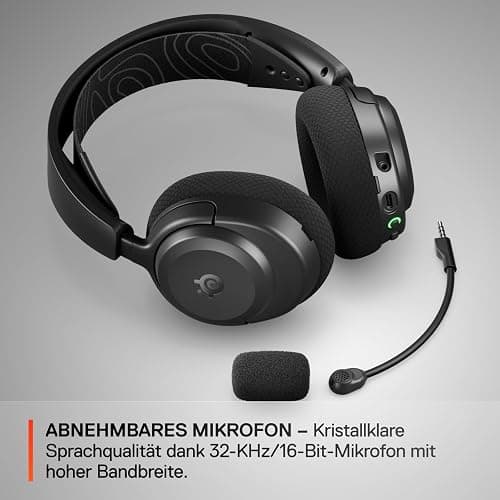 SteelSeries Arctis Nova 3X Wireless Gaming-Headset – App-Steuerung – 40 Std. Akku – Neodym-Magnet-Treiber – 2,4 GHz/Bluetooth – Abnehmbares Mikrofon – Xbox, PS5, PC, Switch, Mobilgeräte - Schwarz thumbnail 8