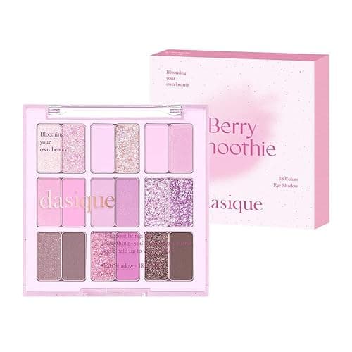 dasique Shadow Palette #18 Berry Smoothie 7g I 9 Blendable Shades in Smooth Matte and Shimmer Finishes with Gorgeous Pearls | Eye Makeup Palette | Cruelty Free | K-beauty - Beige - Image 1