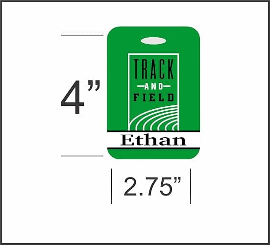 Daisy Lane Track and Field Gifts for Girls Boys Team, Personalized Name Bag Tag, Teen Luggage ID Badge thumbnail 3