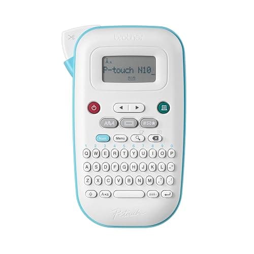 Brother P-Touch PT-N10 Personal Handheld Label Maker, Portable and Prints, P-Touch Btag ~½” (12mm) Wide Color Personalized Label Tapes, - Image 1
