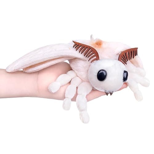 Frankiezhou Home Little Silk Moth Plush Toy - Realistic Silk Moths Stuffed Animal Keychain Toys, Cute Plushie Figure as Gift for Your Friends thumbnail 7