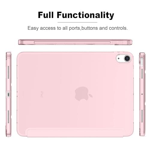 iMieet iPad Air 11 Inch Case M3 2025/M2 2024 - iPad Air 5th/4th Generation Case 2022/2020 10.9 Inch, Slim Hard PC Translucent Back Shell Cover, Support Touch ID(Pink) thumbnail 3